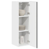 Kitchen Wall Cabinet Black 30 x 31 x 100 cm Engineered Wood - Side View