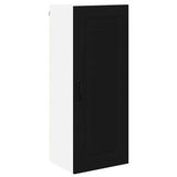 Kitchen Wall Cabinet Black 40 x 31 x 100 cm Engineered Wood - Front View