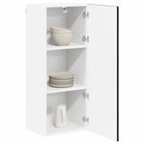 Kitchen Wall Cabinet Black 40 x 31 x 100 cm Engineered Wood - Side View
