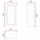 Dishwasher Panel Kalmar Black 50 x 31 x 100 cm Engineered Wood
