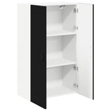 Kitchen Wall Cabinet Black 60 x 31 x 100 cm Engineered Wood - 45-Degree Angle