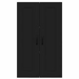Kitchen Wall Cabinet Black 60 x 31 x 100 cm Engineered Wood - Rear View