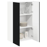 Kitchen Wall Cabinet Black 60 x 31 x 100 cm Engineered Wood - Side View