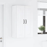 Kitchen Wall Cabinet High Gloss White 60 x 31 x 100 cm - Top-Down View