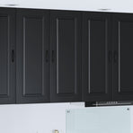 Dishwasher Panel Kalmar Black 80 x 31 x 100 cm Engineered Wood