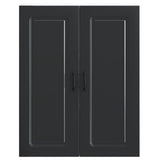 Dishwasher Panel Kalmar Black 80 x 31 x 100 cm Engineered Wood - Rear View