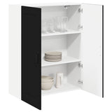Kitchen Wall Cabinet Black 80 x 31 x 100 cm Engineered Wood - Side View