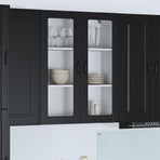 Dishwasher Panel Kalmar Black 80 x 31 x 100 cm Engineered Wood