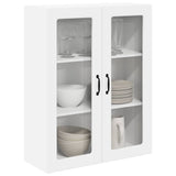 Kitchen Wall Cabinet High Gloss White 80 x 31 x 100 cm - Side View