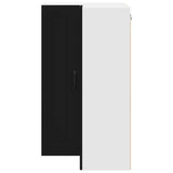 Kitchen Wall Cabinet Black 57 x 57 x 100 cm Engineered Wood - Rear View