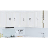 Dishwasher Panel Kalmar High Gloss White 57 x 57 x 100 cm - Low Angle