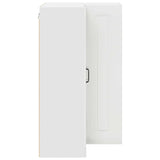 Kitchen Wall Cabinet High Gloss White 57 x 57 x 100 cm - Close-Up Angle
