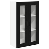 Kitchen Wall Cabinet Black 60 x 31 x 100 cm Engineered Wood - Front View