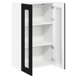 Kitchen Wall Cabinet Black 60 x 31 x 100 cm Engineered Wood - 45-Degree Angle