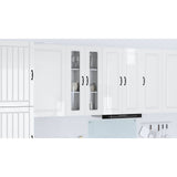 Dishwasher Panel Kalmar High Gloss White 60 x 31 x 100 cm