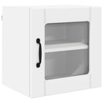 Wall Glass Cabinet LUCCA White 40 x 31 x 40 cm Engineered Wood
