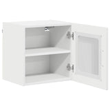 Wall Glass Cabinet LUCCA White 40 x 31 x 40 cm Engineered Wood