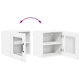 Wall Glass Cabinet LUCCA 2 pcs White 40 x 31 x 40 cm - Extra Image