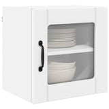 Wall Glass Cabinet LUCCA 2 pcs White 40 x 31 x 40 cm - Side View