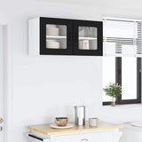 Kitchen Wall Cabinet Black 40 x 31 x 40 cm Engineered Wood - Top-Down View
