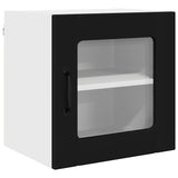 Kitchen Wall Cabinet Black 40 x 31 x 40 cm Engineered Wood - Front View