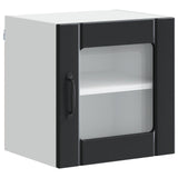 Wall Glass Cabinet LUCCA Black 40 x 31 x 40 cm Engineered Wood