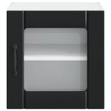 Wall Glass Cabinet LUCCA 2 pcs Black 40 x 31 x 40 cm