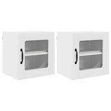 Kitchen Wall Cabinet 2 pcs High Gloss White 40 x 31 x 40 cm - Front View