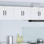Wall Cabinet LUCCA 2 pcs White Engineered Wood