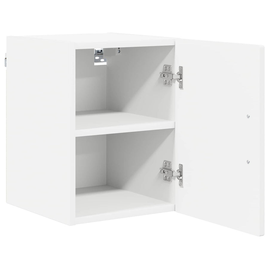 Wall Cabinet LUCCA 2 pcs White Engineered Wood