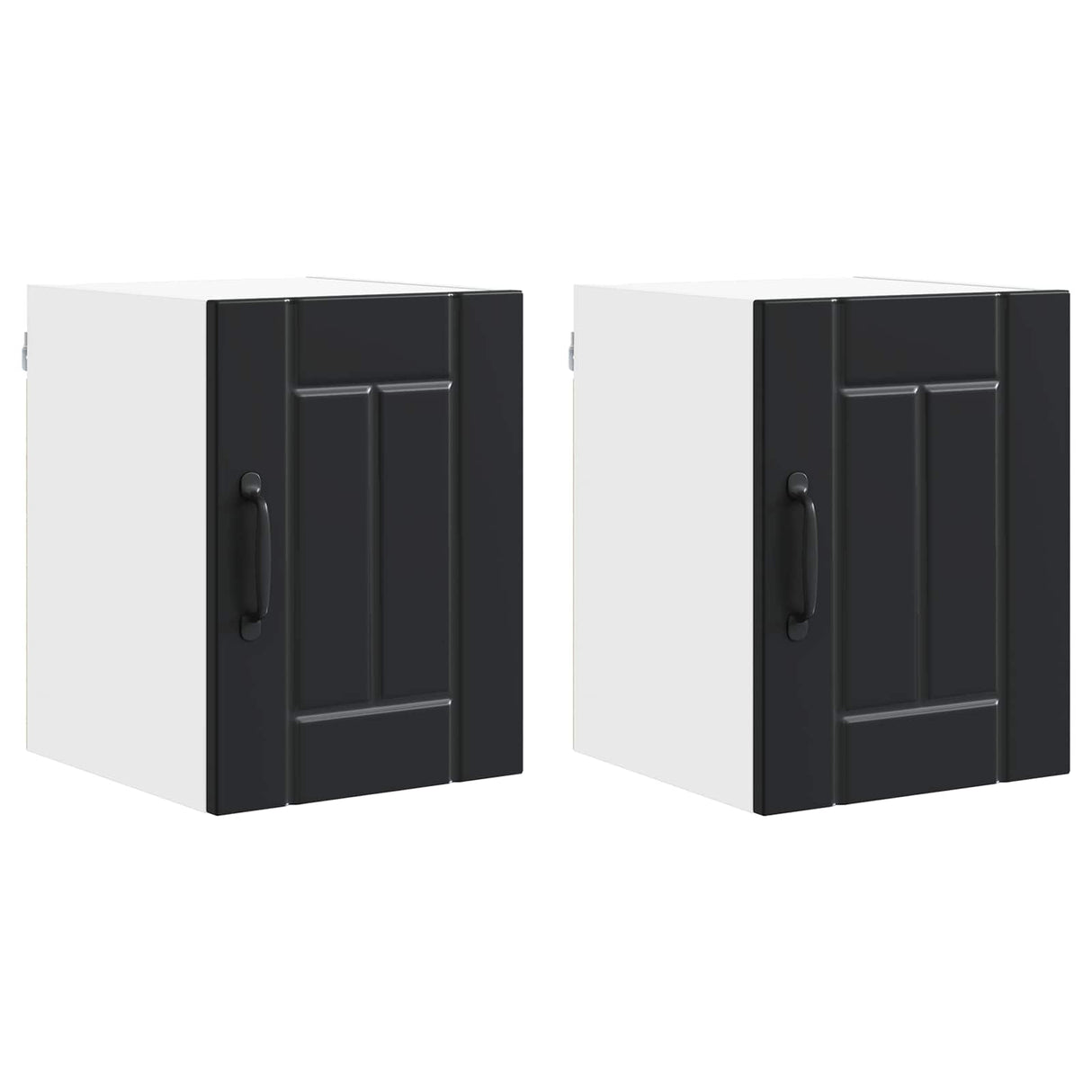 Wall Cabinet LUCCA 2 pcs Black 30 x 31 x 40 cm Engineered Wood
