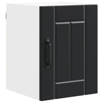 Wall Cabinet LUCCA 2 pcs Black Engineered Wood
