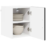 Wall Cabinet LUCCA 2 pcs Black Engineered Wood