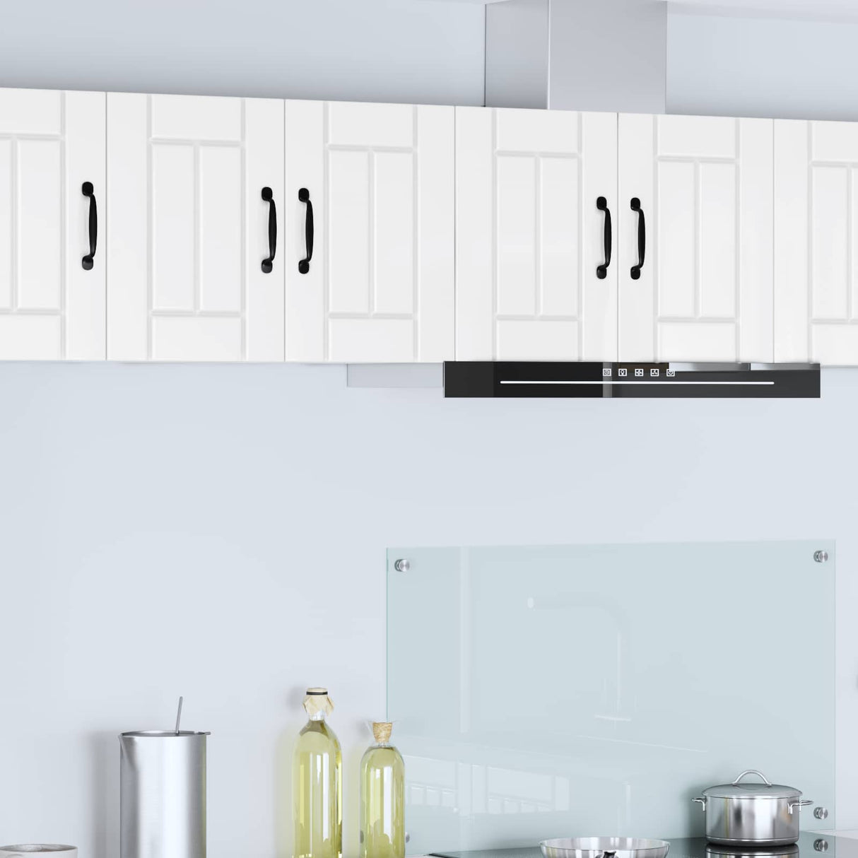 Wall Cabinet LUCCA 2 pcs High Gloss White 30 x 31 x 40 cm
