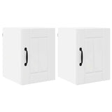 Kitchen Wall Cabinet 2 pcs High Gloss White 30 x 31 x 40 cm - Front View
