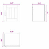 Wall Cabinet LUCCA White 40 x 31 x 40 cm Engineered Wood