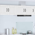 Wall Cabinet LUCCA 2 pcs White Engineered Wood