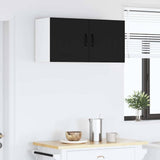 Kitchen Wall Cabinet Black 40 x 31 x 40 cm Engineered Wood - Top-Down View
