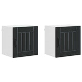 Wall Cabinet LUCCA 2 pcs Black 40 x 31 x 40 cm Engineered Wood