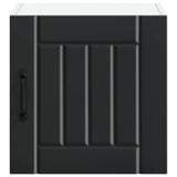 Wall Cabinet LUCCA 2 pcs Black 40 x 31 x 40 cm Engineered Wood - Close-Up Angle