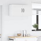 Kitchen Wall Cabinet High Gloss White 40 x 31 x 40 cm - Top-Down View