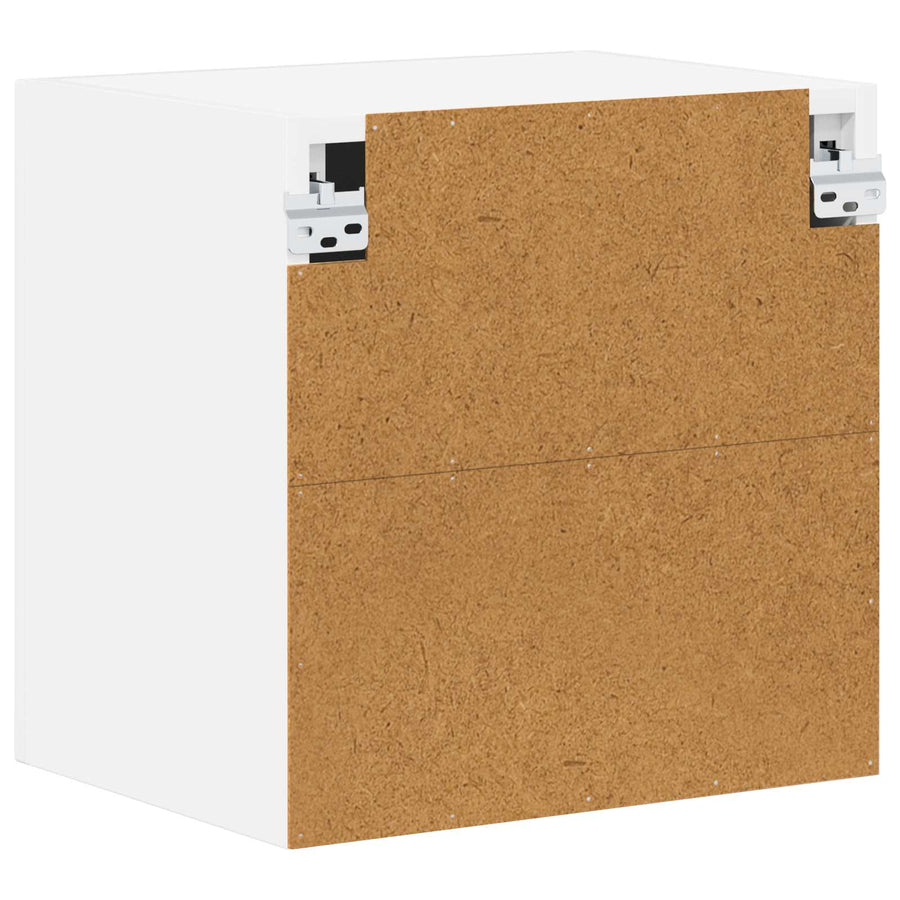 Wall Cabinet LUCCA 2 pcs High Gloss White Engineered Wood