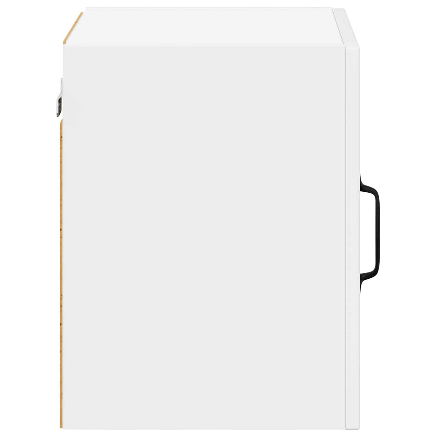 Wall Cabinet LUCCA 2 pcs High Gloss White Engineered Wood