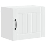 Wall Cabinet LUCCA 2 pcs White Engineered Wood