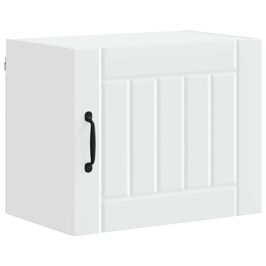 Wall Cabinet LUCCA 2 pcs White Engineered Wood