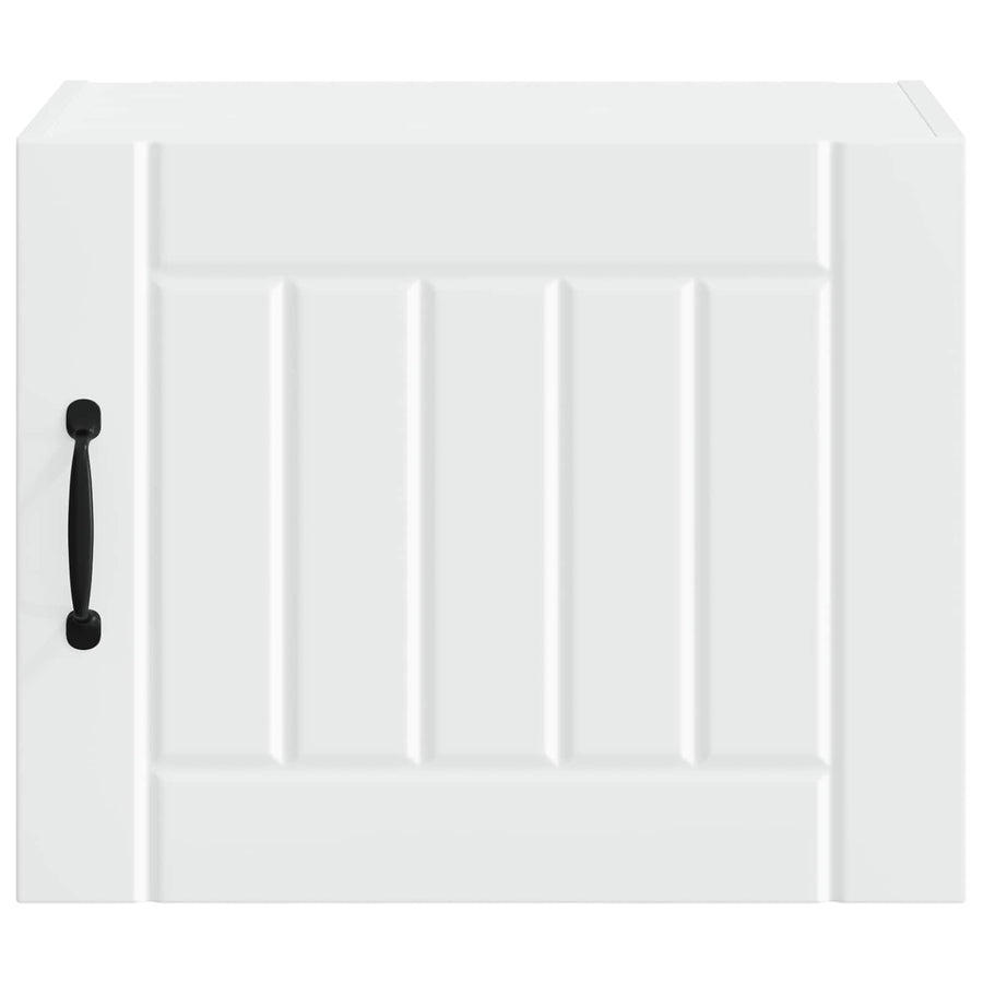 Wall Cabinet LUCCA 2 pcs White Engineered Wood