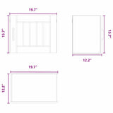 Wall Cabinet LUCCA Black 50 x 31 x 40 cm Engineered Wood - Extra Image