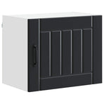 Wall Cabinet LUCCA 2 pcs Black Engineered Wood