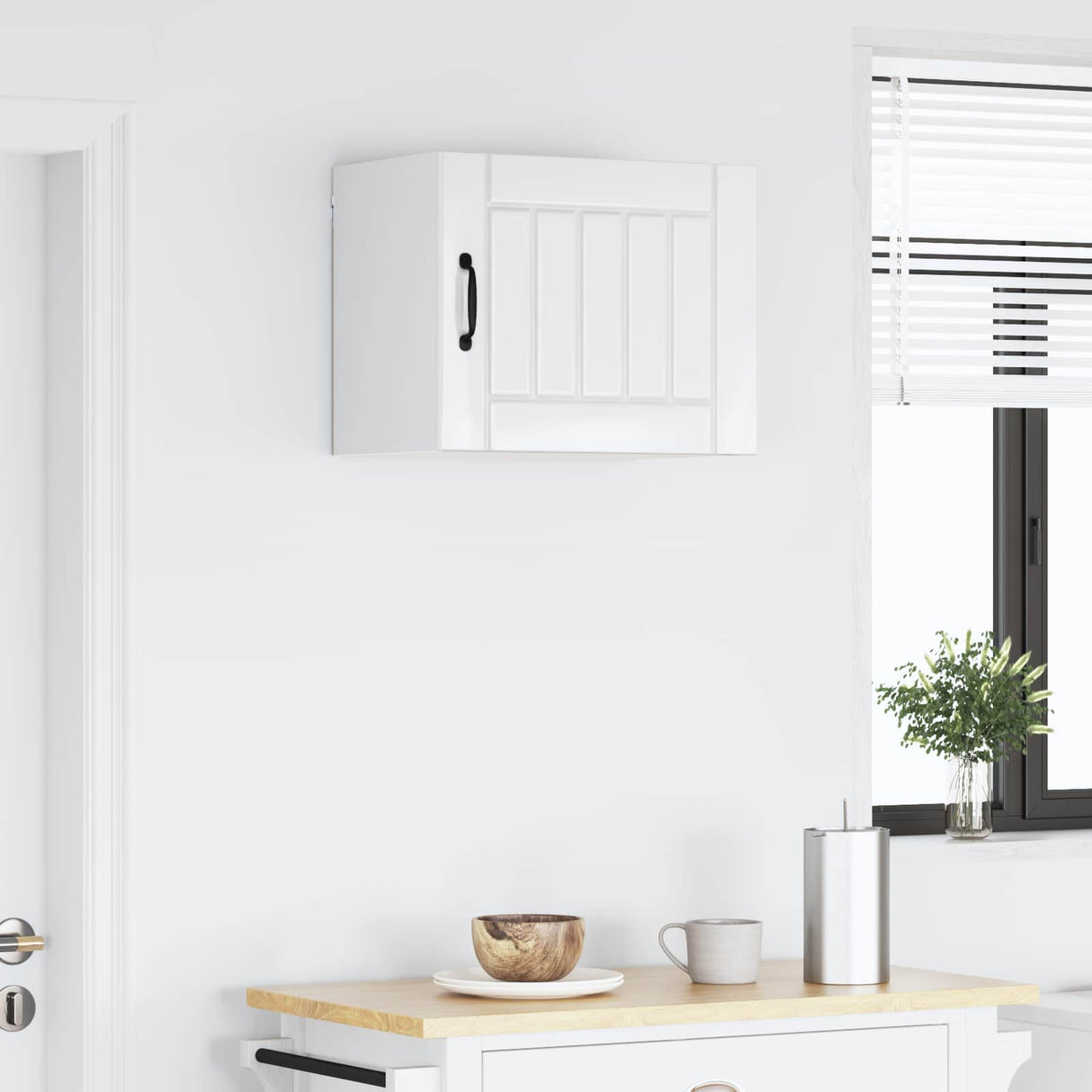 Wall Cabinet LUCCA High Gloss White 50 x 31 x 40 cm