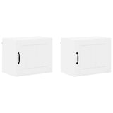 Kitchen Wall Cabinet 2 pcs High Gloss White 50 x 31 x 40 cm - Front View